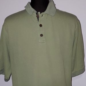 Tommy Bahama Men's Green Polo Shirt Size Medium M